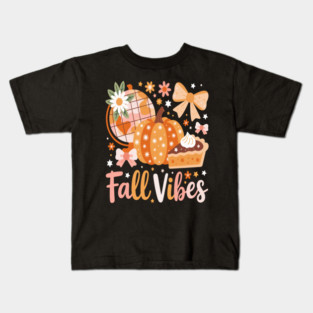Fall Vibes Kids T-Shirt