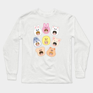 Stray Kids Kpop Art Long Sleeve T-Shirt