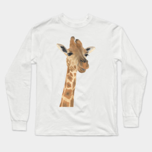 Watercolor giraffe Long Sleeve T-Shirt