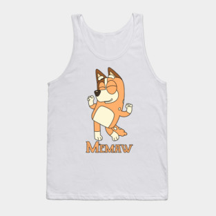 Cute Bluey Memaw Vintage Cartoon Tank Top