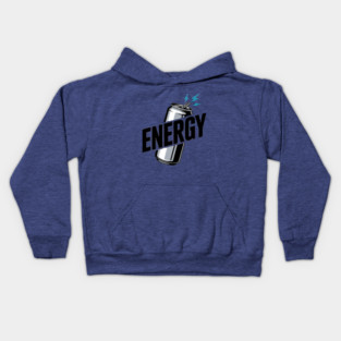 Energy Drink - Cool Beverage Logo Kids Hoodie
