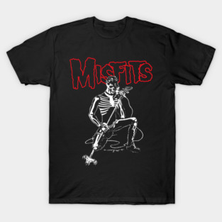 Vintage Rock Misfits Band Albums Punk Tour Logo T-Shirt
