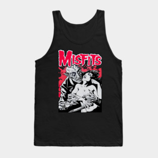 Vintage Rock Misfits Band Albums Punk Tour Logo Tank Top
