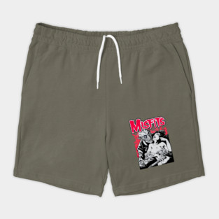 Vintage Rock Misfits Band Albums Punk Tour Logo Shorts