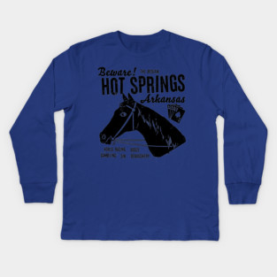 Hot Springs is Fun Kids Long Sleeve T-Shirt