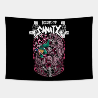 Edge Of Sanity Rock Lee and Gaara Tapestry