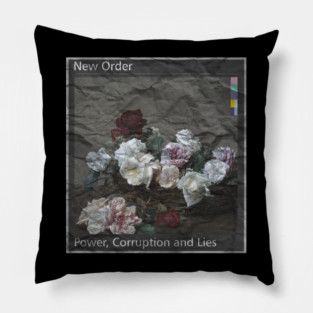 Album Cover New Order // Power, Corruption and Lies Pillow