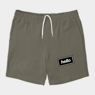Hello - The Mancunian Indie Anthem Black Shorts