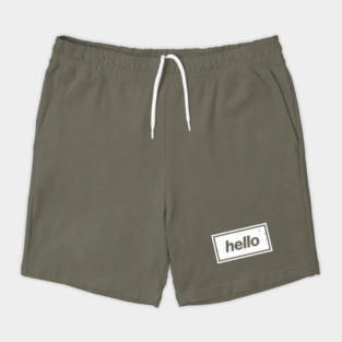 Hello - The Mancunian Indie Anthem White Shorts