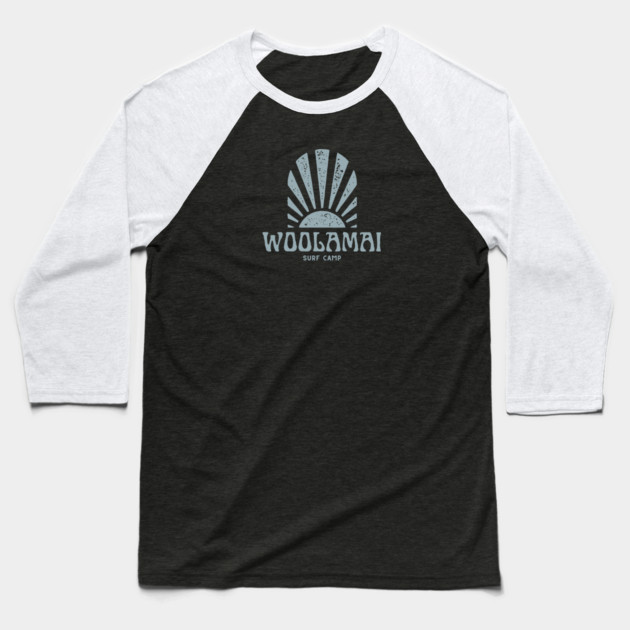 Woolamai Beach Surf Camp Baseball T-Shirt by Timeless Chaos