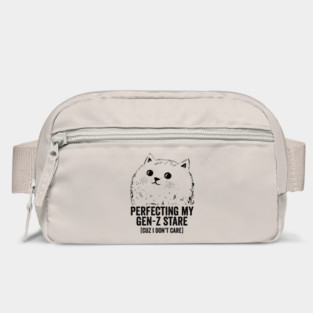 Cat "Perfecting My Gen-Z Stare (cuz I don't care)" Bag