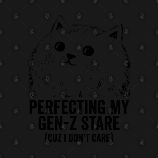 Cat "Perfecting My Gen-Z Stare (cuz I don't care)" by Luxinda