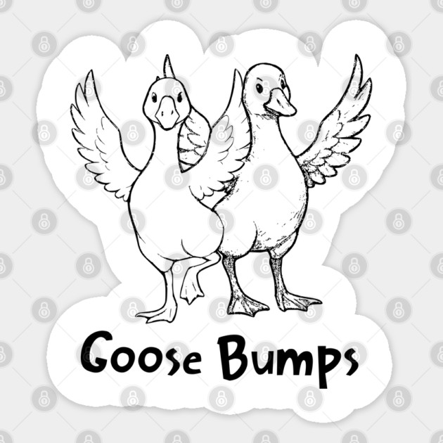 Goose Bumps, remember "the bump" dance we all did? Sticker by Luxinda