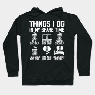 Golf Things I Do In My Spare Time | Funny Golfer for Kids Boys Men Hoodie