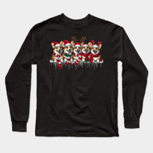 Corgi Christmas Squad Long Sleeve T-Shirt