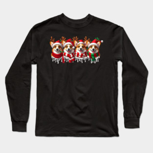 Corgi Christmas Squad Long Sleeve T-Shirt