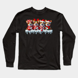 Corgi Christmas Squad Long Sleeve T-Shirt