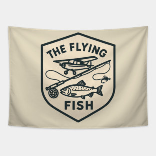 Flying Fish (No Back Design) Tapestry