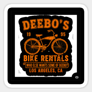 Deebos Bike Rentals 1995 Sticker