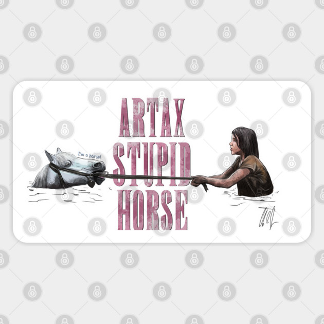 Neverending Story: Artax Stupid Horse Sticker by 51Deesigns