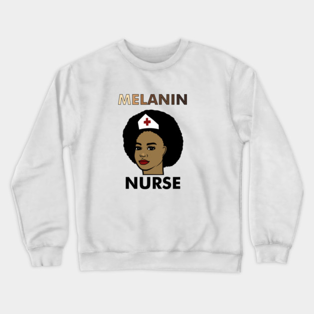 Afro Melanin Nurse, Black History African Crewneck Sweatshirt by logiamerch