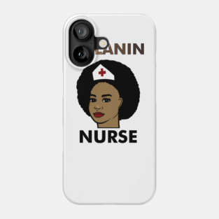 Afro Melanin Nurse, Black History African Phone Case