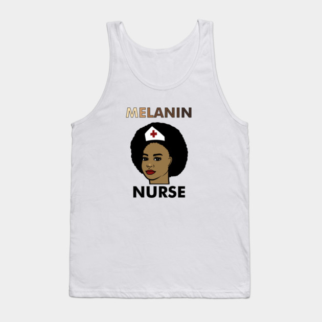 Afro Melanin Nurse, Black History African Tank Top by logiamerch
