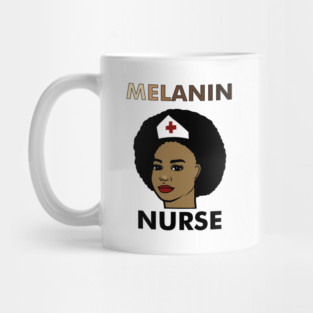 Afro Melanin Nurse, Black History African Mug
