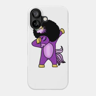 Funny Afro Unicorn Melanin dab dance Phone Case
