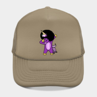 Funny Afro Unicorn Melanin dab dance Hat