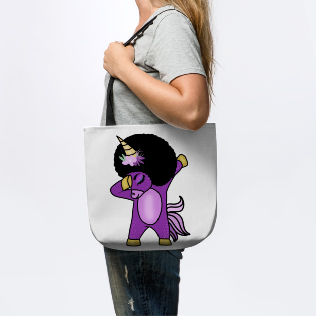 Funny Afro Unicorn Melanin dab dance by logiamerch