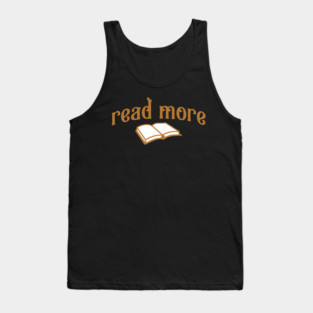 Read More – Book Lover Typography Design with Open Book Graphic Tank Top