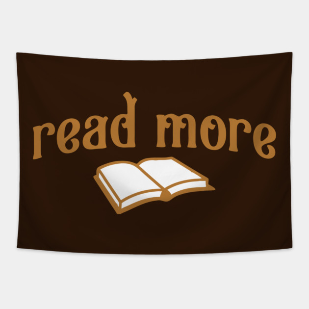 Read More – Book Lover Typography Design with Open Book Graphic Tapestry by DonWillisJrArt