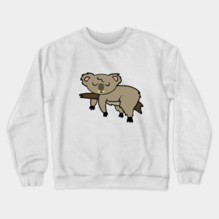 Cute Koala Bear Hanging Animal Crewneck Sweatshirt