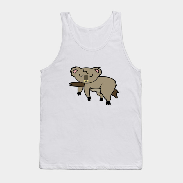Cute Koala Bear Hanging Animal Tank Top by logiamerch