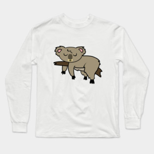 Cute Koala Bear Hanging Animal Long Sleeve T-Shirt