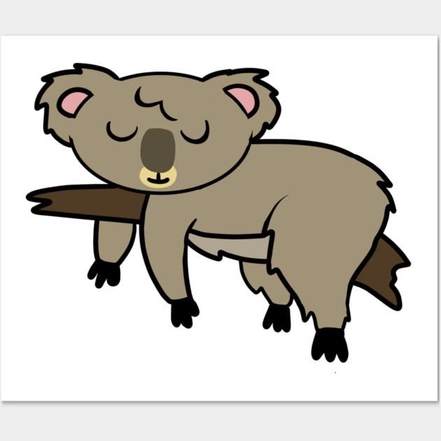 Cute Koala Bear Hanging Animal Wall Art by logiamerch