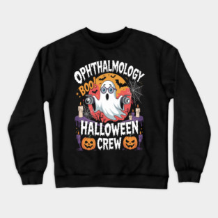 Spooky Ophthalmology Crew – Halloween Eye Care Vibes Crewneck Sweatshirt