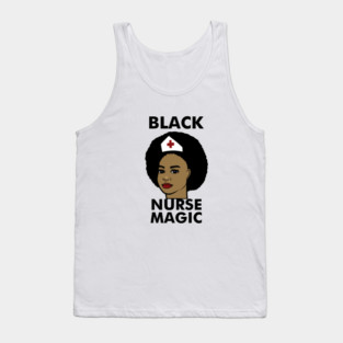 Black Nurse Magic Afro Black History Tank Top
