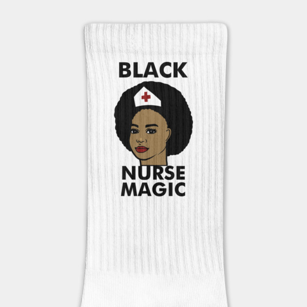 Black Nurse Magic Afro Black History by logiamerch