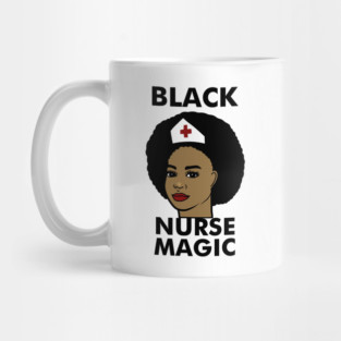Black Nurse Magic Afro Black History Mug