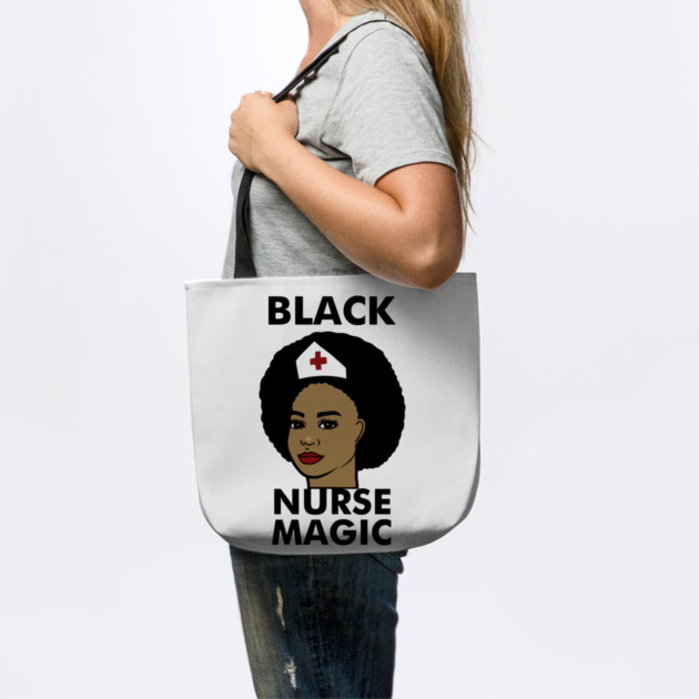 Black Nurse Magic Afro Black History by logiamerch