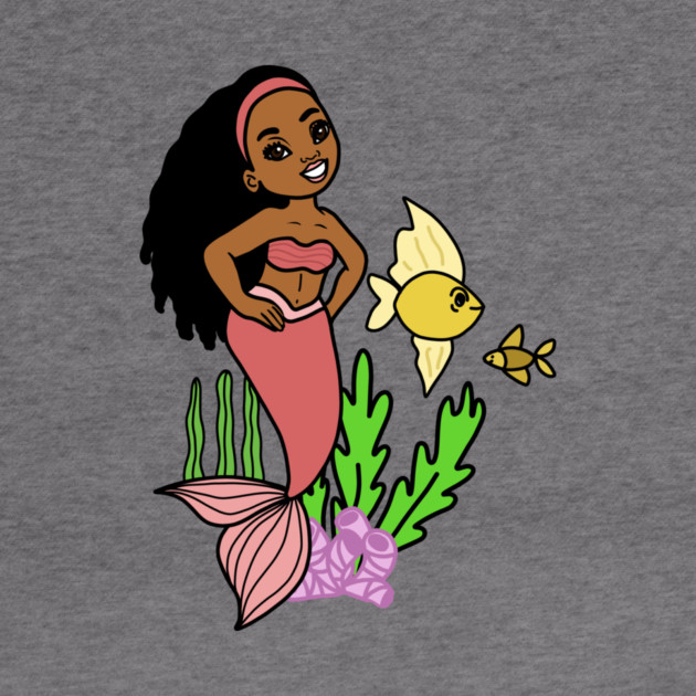 Cute Afro Mermaid Melanin Girl by logiamerch