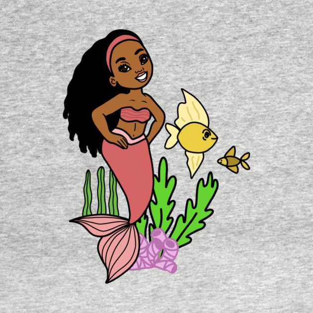 Cute Afro Mermaid Melanin Girl by logiamerch
