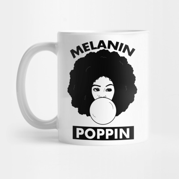 Melanin Poppin Afro Woman Black History by logiamerch