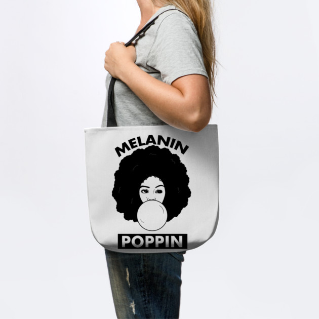 Melanin Poppin Afro Woman Black History by logiamerch