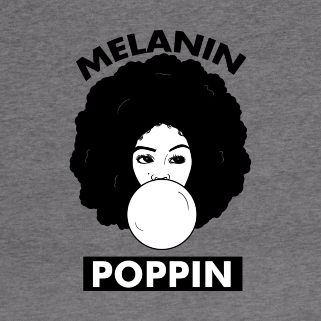 Melanin Poppin Afro Woman Black History by logiamerch