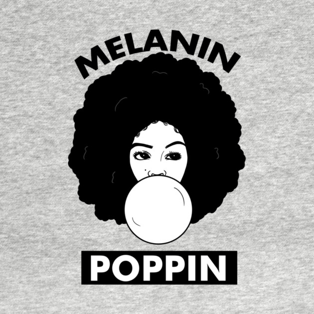 Melanin Poppin Afro Woman Black History by logiamerch