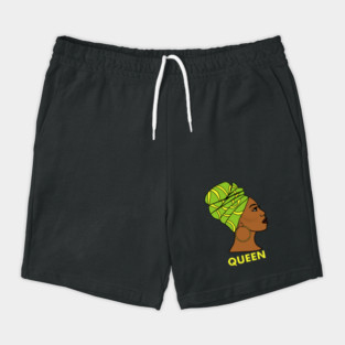 Afro African Queen Black History Melanin Shorts