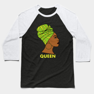 Afro African Queen Black History Melanin Baseball T-Shirt
